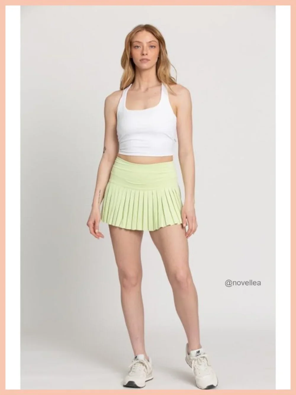 Pleated Tennis Skort with Pockets High Waist Athletic Skirt for Women Golf